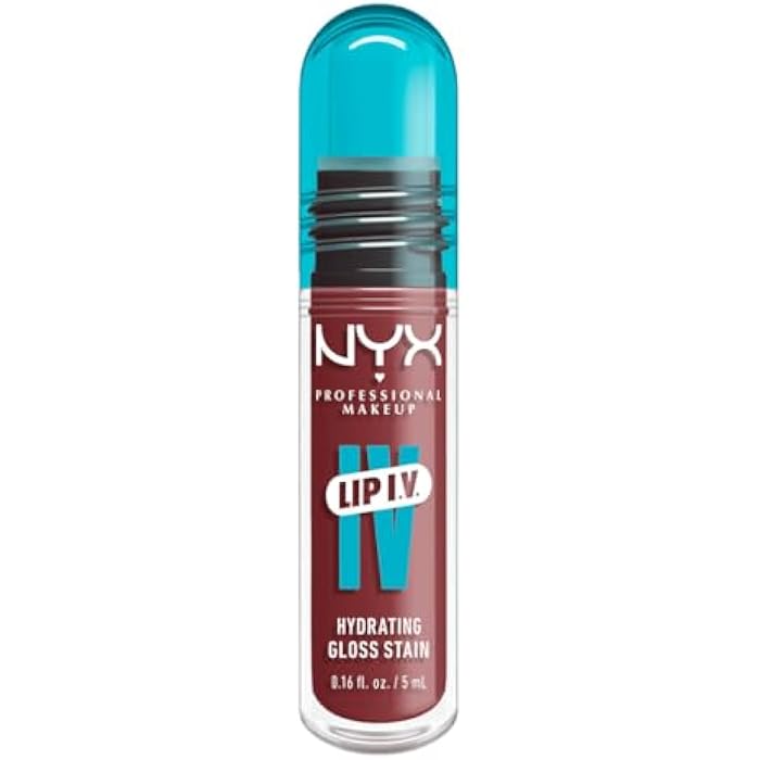 NYX Professional Makeup Lip IV Hydrating Gloss Stain, Lip Gloss, Up to 12HR Hydration, High Pigment, Wet Shine Finish, Hydra-Honey - Image 2